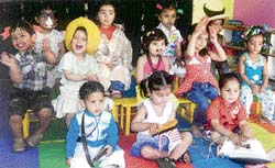 Tiny tots of Lovely Lotus School enjoy all-fools party in Ludhiana
