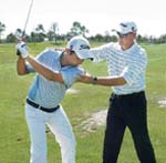 Fatehbir Dhaliwal with his coach Andrew Oliphant 