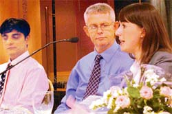 Nilesh Tandon, ABEs North India representative, Kevin McLaven, first secretary British Council and Maria Wejshag during the launch of ABEs UK qualifications in Chandigarh