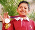 Zoravar with his medals