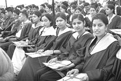 The annual convocation of Khalsa College in progress in Patiala