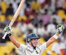 AB de Villiers celebrates his 217.