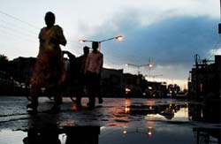 Rains lashed Bathinda and its neighbouring areas