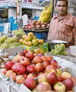 Fruits along with vegetables have gone beyond the reach of the middle class