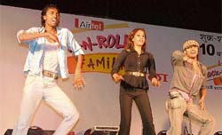 A family participates in dance competition organised by Zee TV in Ludhiana