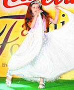 A young girl puts up an exhilarating performance during a cultural programme in Amritsar