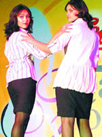 Models walk the ramp flaunting the latest summer collection in Amritsar.