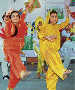 Children of Path Finder School celebrate Baisakhi at Sector 69, Mohali 