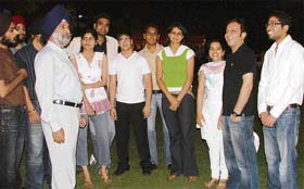 Students of the GGN Institute of Management and Technology (GGNIMT) at an alumni meet in Ludhiana on Saturday evening