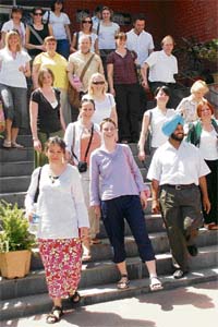 A delegation of teachers from the UK visit Punjab Kala Bhawan in Chandigarh