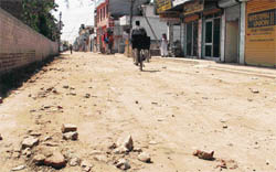 Jassian Road in Haibowal that awaits recarpeting