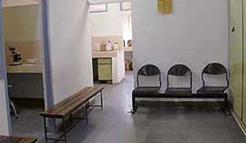 A deserted laboratory at an OPD in the PGI, Chandigarh, on Tuesday. 
