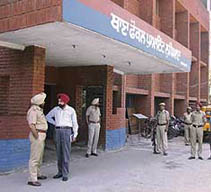 The Focal Point police station where a theft accused committed suicide on Thursday.