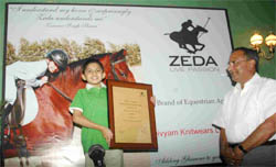 Zoravar Singh, who was chosen the brand ambassador of ZEDA at a function in Chandigarh