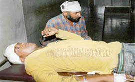 n injured being treated at the civil hospital in Panchkula 