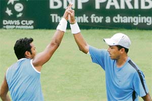 Mahesh Bhupati and Leander Paes once again paired up to help India win the Davis Cup tie against Japan