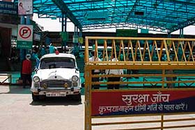A car of a senior railway officer parked at the No Parking zone in Ambala Cantonment