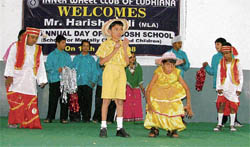 Special children of Nirdosh school perform during the annual day celebrations at Rotary Bhawan in Ludhiana