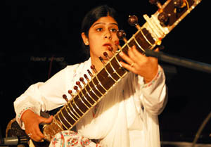 Patialas Kumari Bhairavi performing in Bathinda on Saturday evening. 