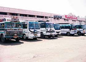 View of the bus stand in Jammu