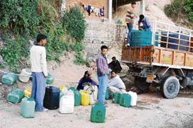 With the summer setting in, residents of Shimla have started facing a water shortage