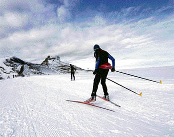 Glacier 3000 is a haven for skiiers