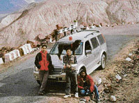 Michelangelo Francis with his buddies on the way to Leh