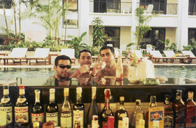 Salil Gulati & his friends at Phuket Island.