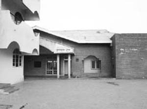 The deserted cafeteria located near the Pong Dam in Kangra district. 