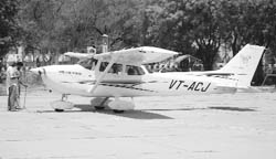 The new plane at the Patiala Aviation Club 