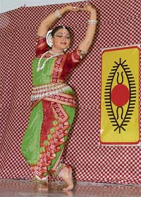 Kavita Dwibedi performs Odissi dance during a programme organised by Jaggo at Lions Bhawan