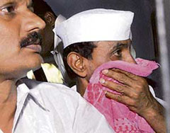 Gangster-turned-MLA Arun Gawli, is produced before a special Maharashtra Control of Organised Crime Act (MCOCA) court after being booked under the provisions of the stringent law.