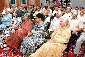 A view of the audience during the function