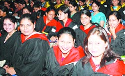Students of HMV College at the annual convocation in Jalandhar