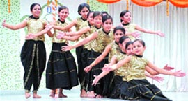 Students of DPS perform during the annual day function in Amritsar