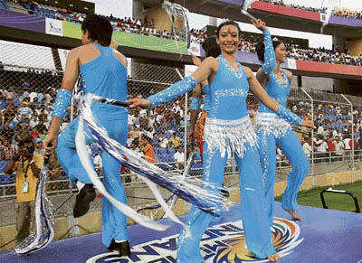 Cheerleaders lend a glam touch to the IPL spectacle