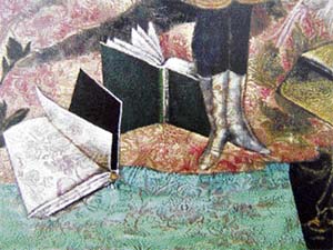 Anju Dodiya. Island of Greed 2005. Acrylic on mattress