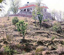 A modern house built at a hilltop at Mandna village on Morni hills in Panchkula.
