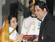 ICICI CMD K.V. Kamathat Rashtrapati Bhavan, New Delhi
