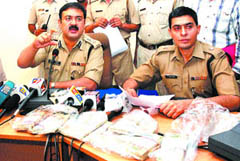 SSP Arpit Shukla talks to mediapersons in Jalandhar.
