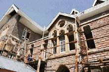 The heritage structure is in need of quick renovation.