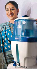 TV actress Smriti Irani launches 'Aquasure' in Mumbai on Wednesday