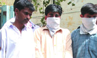 Three persons arrested by the Delhi Police Special Cell for plotting to kidnap a businessman in the Capital on Wednesday.