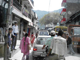 Traffic jams are a common feature in Kullu with the increased inflow of tourists from the plains.