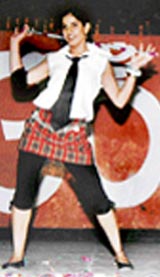 A student performs at a summer camp in Ludhiana on Wednesday.