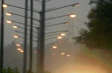 Measure of Darkness: A duststorm reduced the visibility considerably and streetlights were switched on at 6:30 pm in Chandigarh on Thursday.