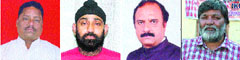 From left: Harvinder Singh Pappu, Mohinder Singh Bawa, Baljinder Kumar and Rajinder Sharma