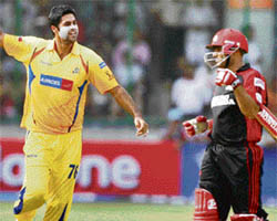 Gony celebrates fall of Sehwag.