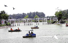 A view of the Tilyar tourist complex near Rohtak.