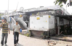 The dilapidated Janta Market, Sector 27, building that has been declared unsafe